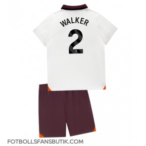 Manchester City Kyle Walker #2 Replika Bortatröja Barn 2023-24 Kortärmad (+ Korta byxor)